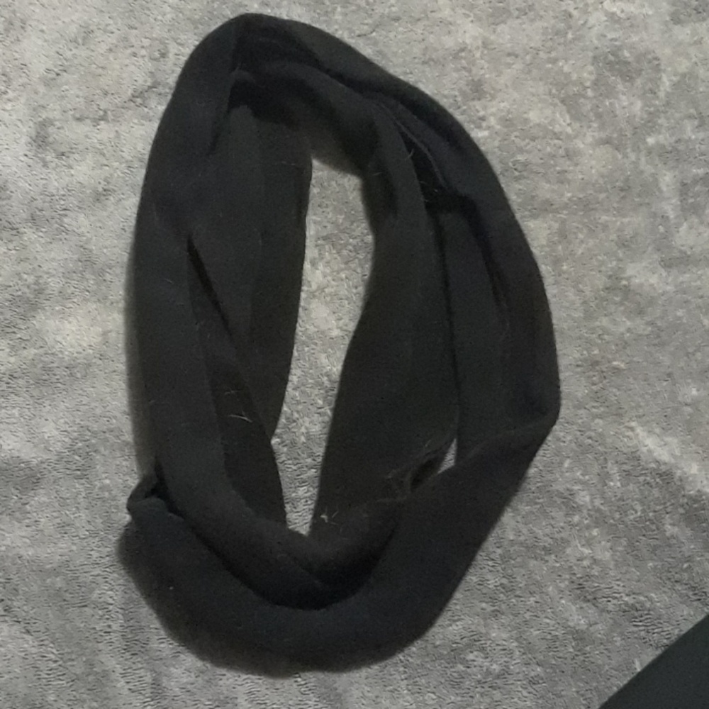 All black infinity scarf